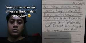 Pria Ini Temukan Diary Mendiang Ibu, Isinya Bikin Mewek