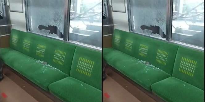 KRL Dilempari Batu di Stasiun Duri, Jendela Pecah hingga Lukai Penumpang