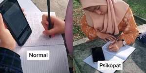Viral Gadis Menulis Pakai Tangan Kiri dengan Posisi Terbalik 180 Derajat Tetap Rapi, Netizen: Untung Bukan di Papan Tulis