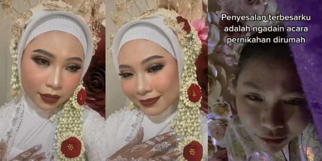 Penyesalan Pengantin Wanita Gelar Resepsi Pernikahan di Rumah, Begini Ceritanya...