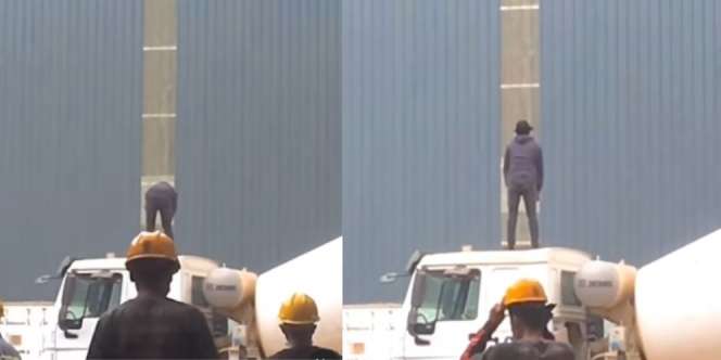 Momen Pekerja Tambang Sholat di Atas Truk karena karena Tak Ada Tempat Bersih, Publik Ikut Terharu