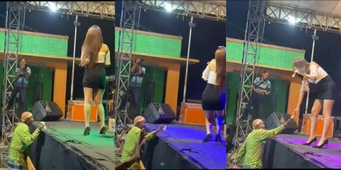 Gaya Goyang Kakek yang Asyik Nyawer Biduan Dangdut Bikin Geleng-Geleng Kepala