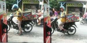 Viral Pedagang Es Loli Beli Bensin Barter Dagangan yang Belum Laku, Respons Penjual Bikin Haru