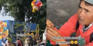 Nyesek! Penjual Balon sampai Gemetaran Lihat Dagangannya Lepas: Baru Laku 3