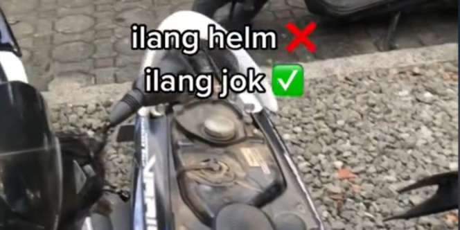 Viral, Pria Kehilangan Jok Motor di Parkiran, Ternyata Begini Endingnya