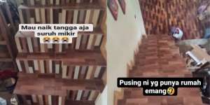 Desain Anak Tangga di Rumah Ini Bikin Mikir Keras: Salah Langkah Auto Pindah Alam