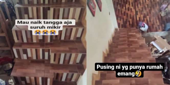 Desain Anak Tangga di Rumah Ini Bikin Mikir Keras: Salah Langkah Auto Pindah Alam
