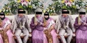 Viral Istri Pertama Dampingi Suami Menikah Lagi Sambil Gendong Bayi di Pelaminan