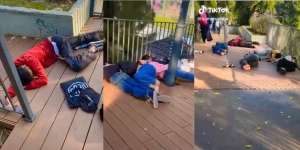 Viral Video `Sisi Gelap` Citayam Fashion Week: Remaja SCBD Tidur Ngemper di Jembatan