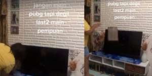 Istri Ngamuk Hancurkan TV Gegara Suami Selingkuh di PUBG: Kucari sampai Ketemu