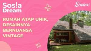 Rumah Atap Unik, Desainnya Bernuansa Vintage