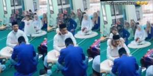 Awalnya Khusyuk, Akad Nikah Berubah Ngakak Gegara Tingkah Bocil yang Meresahkan: Lompat ke Pundak Pengantin Pria
