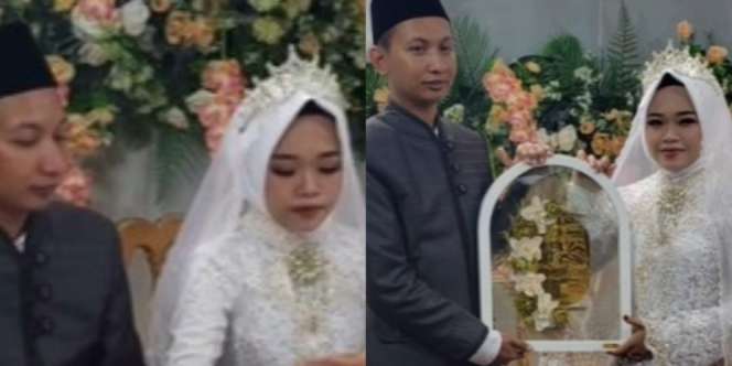 Pengantin Rias Wajah Sendiri karena MUA Telat, Warganet: Kalau Aku Sudah jadi Reog