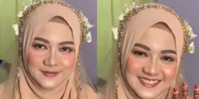 Penganti Mau Dirias tapi Tanpa Cukur Bulu Mata, Hasil Riasan MUA Bikin Takjub