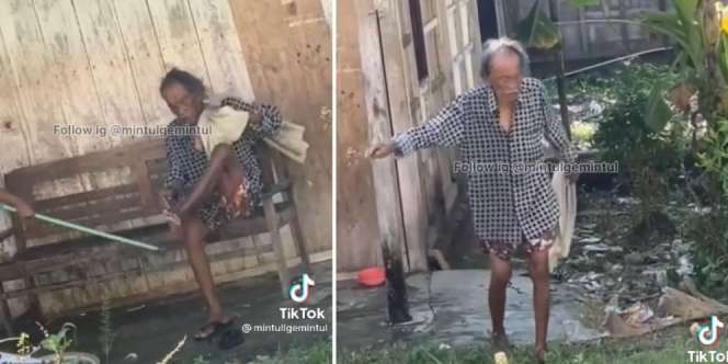 Viral Video Kakek Dipaksa Mengemis oleh Cucu Sendiri
