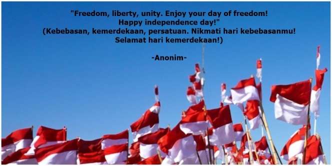20 Kata-kata Unik 17 Agustus dengan Bahasa Inggris yang Punya Makna Dalam dan Harapan Besar untuk Indonesia