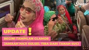 Tampilan Glamour Jamaah Haji Sulsel Tiba dari Tanah Suci: Berhias Emas