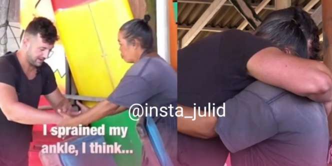 Tulus Menolong Pria Bule yang Kesusahan, Wanita Paruh Baya Ini Dapat Rezeki Tak Terduga