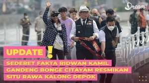 Sederet Fakta Ridwan Kamil Gandeng Bonge Citayam Resmikan Situ Rawa Kalong Depok