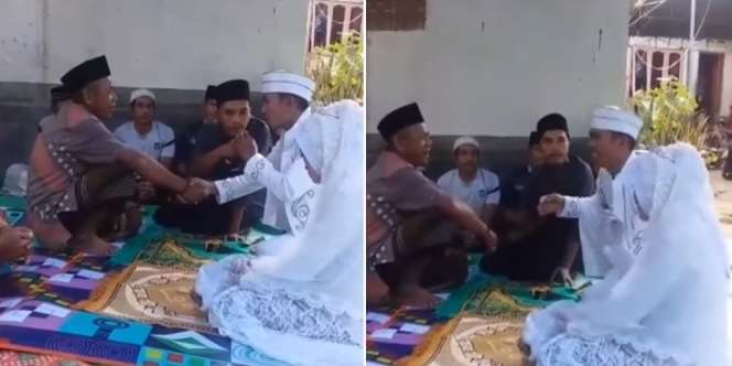 Ulangi Ucapan Penghulu Saat Ijab Kabul, Aksi Pengantin Pria Ini Bikin Ngakak
