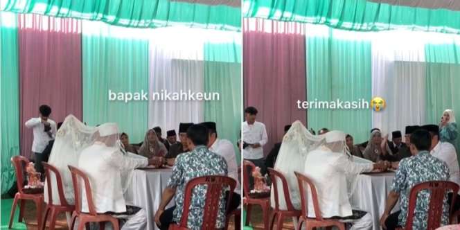 Pengantin Pria Grogi Sampai Salah Sebut Saat Ijab Kabul, Seluruh Tamu Ngakak