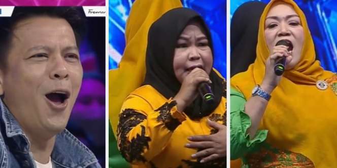 Emak-Emak Ikutan Audisi Ajang Pencarian Bakat, Suaranya Bikin Ariel Noah Melongo