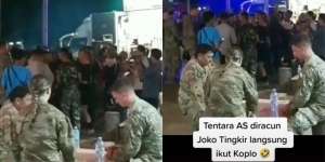 Kocaknya Tentara Amerika 'Diracuni' Lagu Dangdut Koplo oleh Prajurit TNI, Auto Joget Bareng