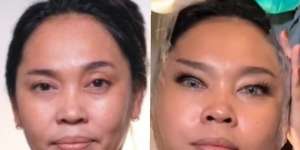Rias Wajah Pakai Selotip, MUA Sulap Wajah Ibu 45 Tahun jadi Mirip Musdalifah