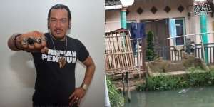 10 Potret Rumah Kang Gobang Preman Pensiun, Sangat Sederhana, Buka Pintu Langsung Empang!