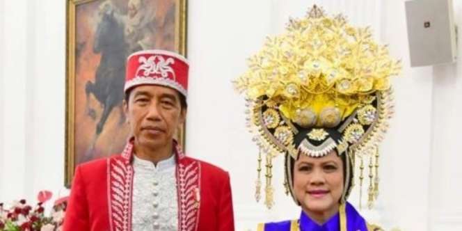 Intip Baju Adat yang Dikenakan Presiden, Wapres Hingga Para Istri