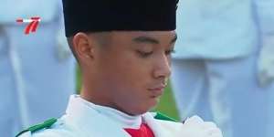 Putra Sandy Arifin jadi Petugas Paskibraka di Istana, Wajah Ganteng Bikin Salfok