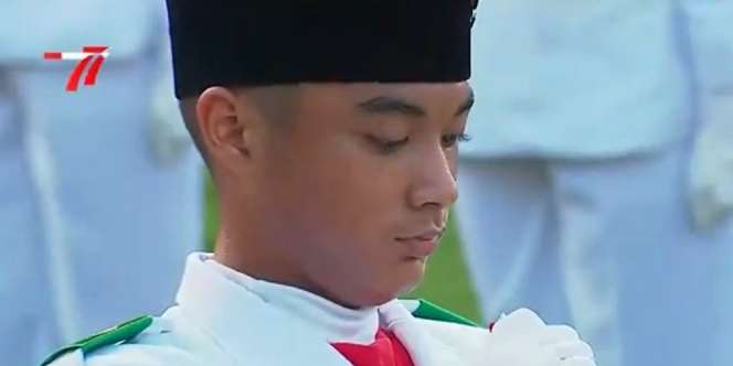 Putra Sandy Arifin jadi Petugas Paskibraka di Istana, Wajah Ganteng Bikin Salfok