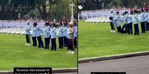 Detik-Detik Prajurit TNI Wanita Menolak Ditandu Saat Hampir Pingsan, Keteguhan Tunaikan Tugas Upacara di Istana Negara Tuai Pujian