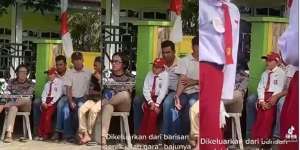 Miris, Anak SD Ini Diusir dari Barisan Gerak Jalan Gegara Seragamnya Lusuh, Warganet Mewek Berjamaah