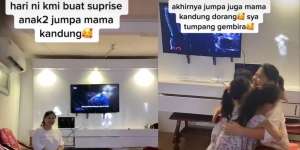 Momen Pertemuan Ibu Kandung dan 3 Anaknya Setelah Terpisah 2 Tahun, Kisah di Baliknya Bikin Haru