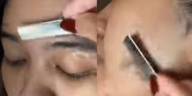 MUA Cukur Bulu di Wajah Klien, Hasil Makeupnya Bikin Pangling