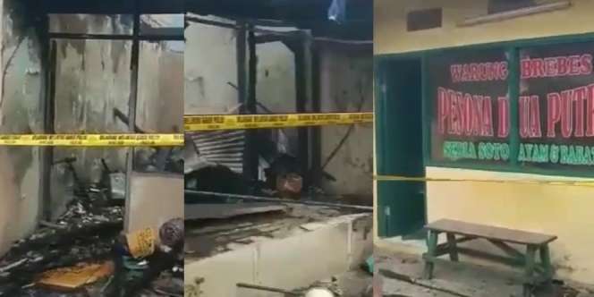 Geger! Kanan Kiri Hancur Lebur Terbakar, Warteg di Jaksel Ini Tetap Utuh, Netizen: 'Gimana Ceritanya Apinya Bisa Lompat?'