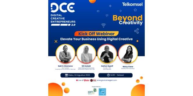 Dukung UMKM Tumbuh Kreatif dengan Digitalisasi, Telkomsel Hadirkan Program Digital Creative Entrepreneurs (DCE 2.0)