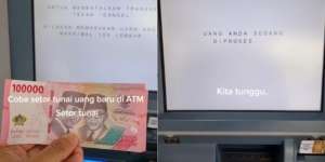 Warga +62 Iseng Setor Tunai ke ATM Pakai Uang Kertas Tahun Emisi 2022, Hasilnya Mengejutkan
