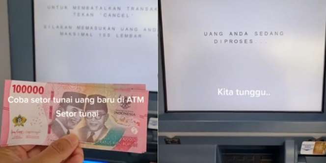 Warga +62 Iseng Setor Tunai ke ATM Pakai Uang Kertas Tahun Emisi 2022, Hasilnya Mengejutkan