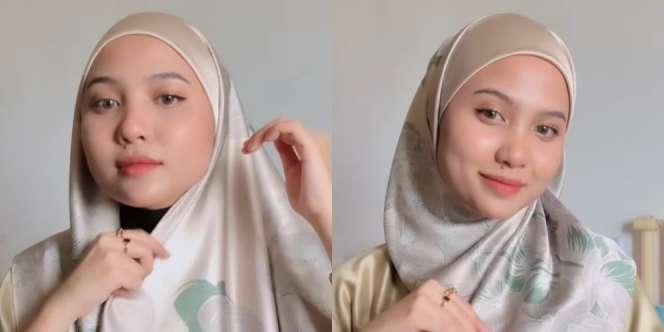 Tutorial Kerudung Segi Empat Bahan Satin untuk Mengangkat Penampilanmu Saat Kondangan