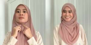Tutorial Kerudung Pashmina Tampilan Loose tapi Secure 