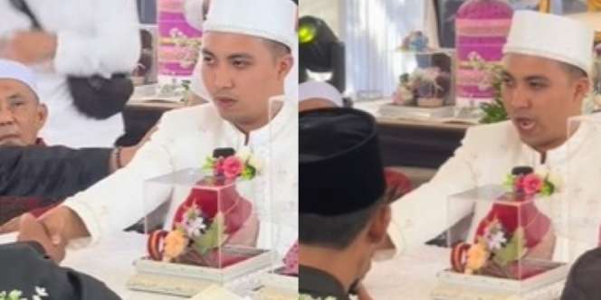 Polisi Ucapkan Ijab Kabul dengan Lantang, Malah Seperti Apel Upacara