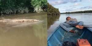 Dikejar Buaya Saat Naik Perahu, Penumpang Justru Tidur Pulas