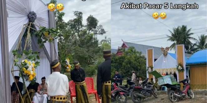 Dua Tetangga Gelar Pernikahan Bareng, Ternyata Gegara 'Pacar Lima Langkah'