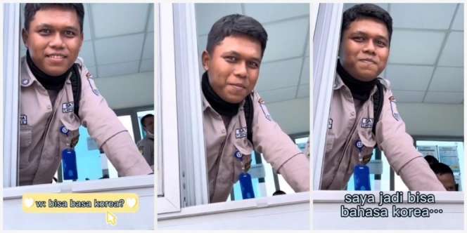Bukan Satpam Sembarangan, Pria Ini Ternyata Fasih Bahasa Korea, Netizen: Siap-siap Ditempatkan di Cabang Korea Utara