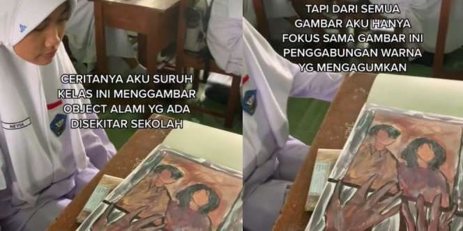 Diminta Melukis Objek di Sekolah Malah Gambar yang Lain, Guru Diam Membisu Ketika Dengar Alasannya