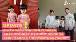Si Kembar Zayn-Zunaira Anak Syahnaz dan Jeje Govinda yang Makin Menggemaskan Banget