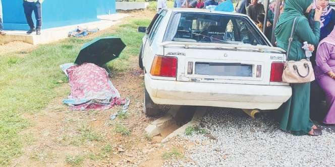 Memilukan! Mobil Mendadak Lompat dan Tabrak Istri Hingga Tewas, Suami Trauma dan Tak Henti Bilang Tak Sengaja