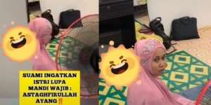 Astaghfirullahalazim Ayang! Istri Sholat Subuh Tapi Lupa Mandi Wajib, Suami Ingatkan Pas Tahiyat Akhir, Netizen: 'Ingat Enaknya Doang'